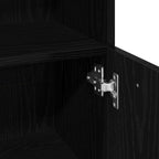 Juego de muebles de baño 3 pcs Negro 30 x 30 x 99,5 cm