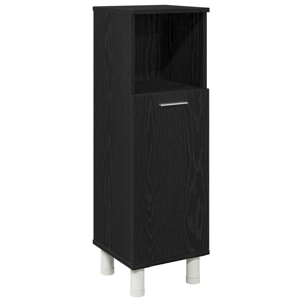 Juego de muebles de baño 3 pcs Negro 30 x 30 x 99,5 cm