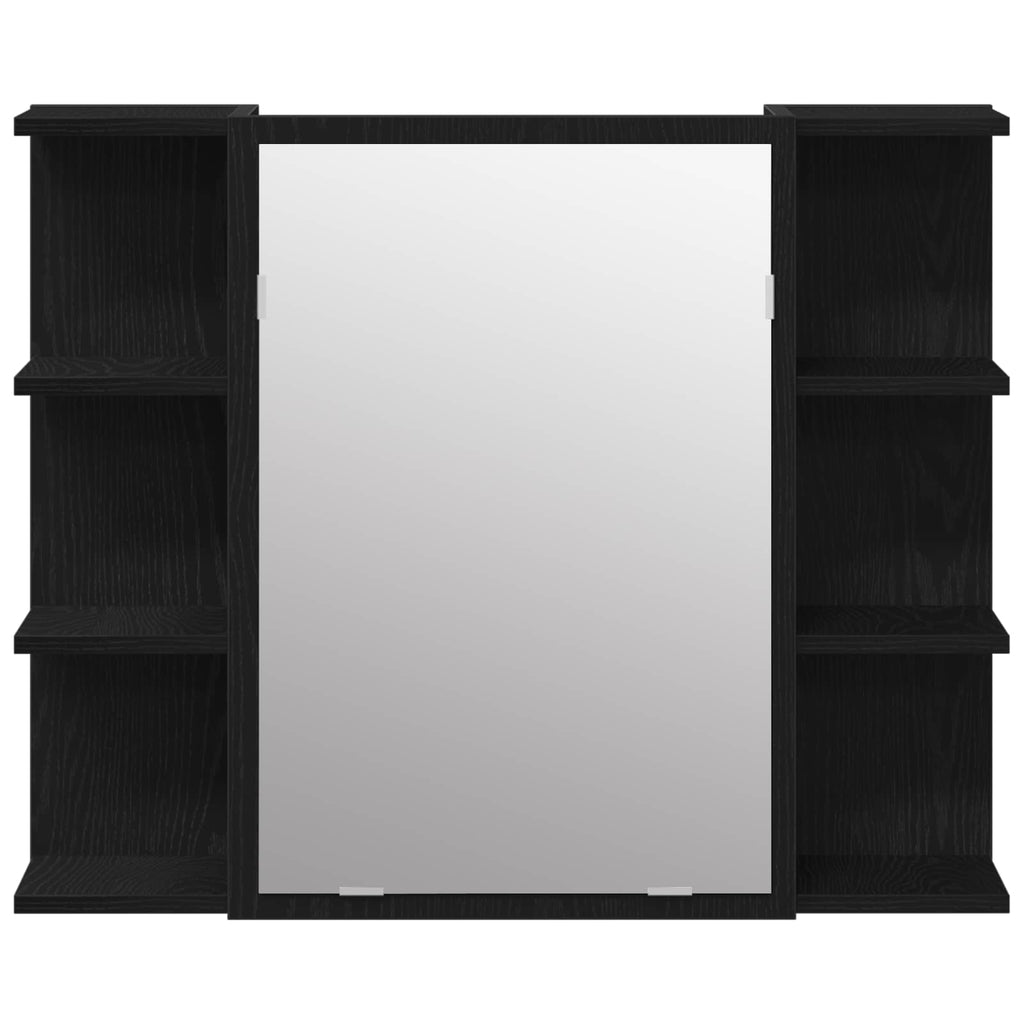 Juego de muebles de baño 3 pcs Negro 30 x 30 x 99,5 cm