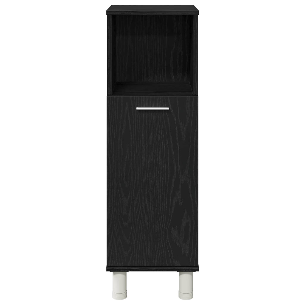 Juego de muebles de baño 3 pcs Negro 30 x 30 x 99,5 cm