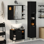 Conjunto de muebles de baño 2 piezas madera maciza de acacia