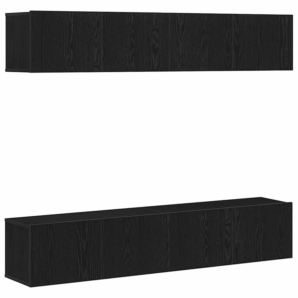 Conjunto de mueble de TV 4 pcs Madera Vieja 60 x 30 x 30 cm