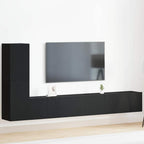 Conjunto de mueble de TV 8 pcs Madera envejecida