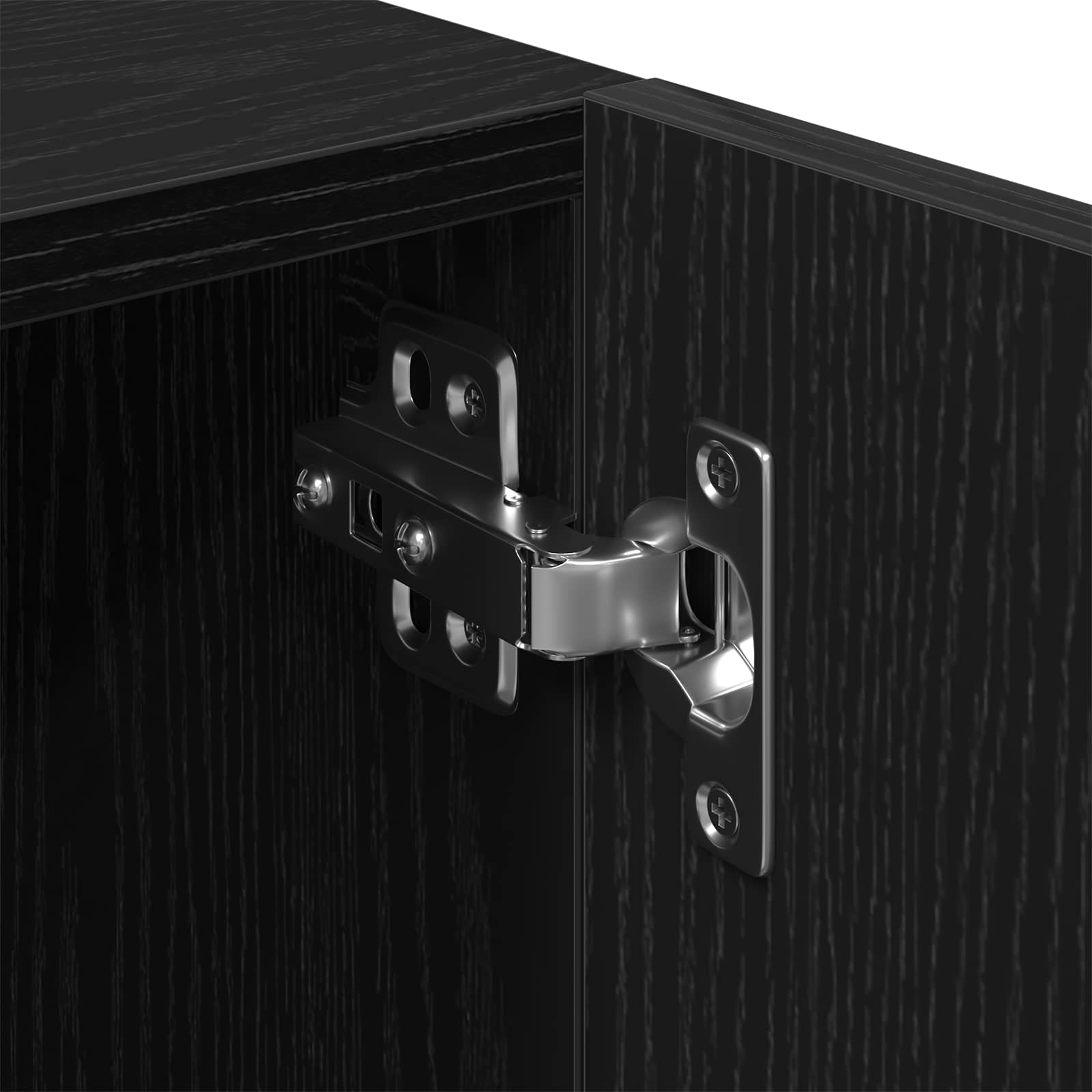 Conjunto de mueble de TV 2 pcs Negro 180 x 35 x 40 cm