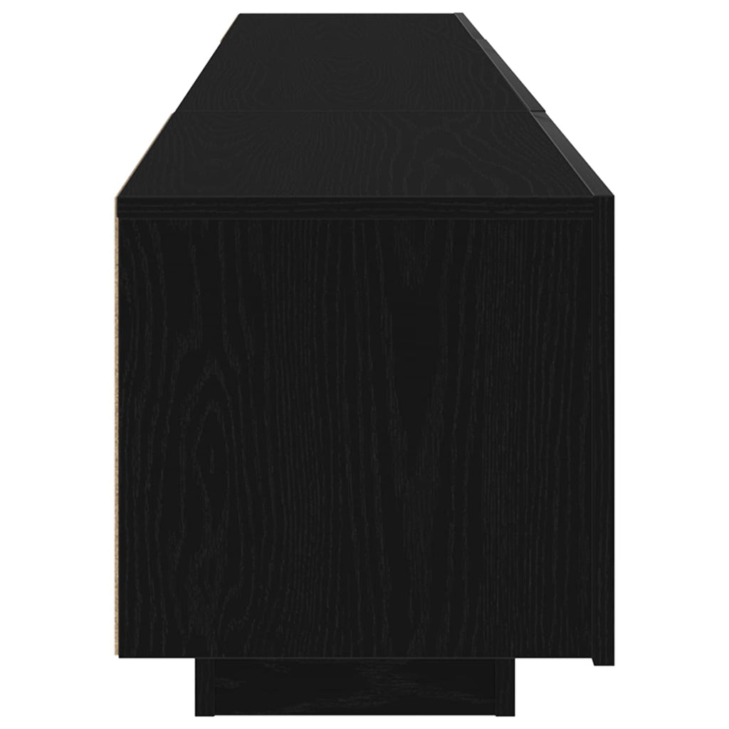Conjunto de mueble de TV 2 pcs Negro 180 x 35 x 40 cm