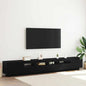 Conjunto de mueble de TV 3 pcs Negro 260 x 35 x 40 cm