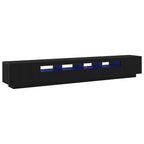 Conjunto de mueble de TV 3 pcs Negro 260 x 35 x 40 cm