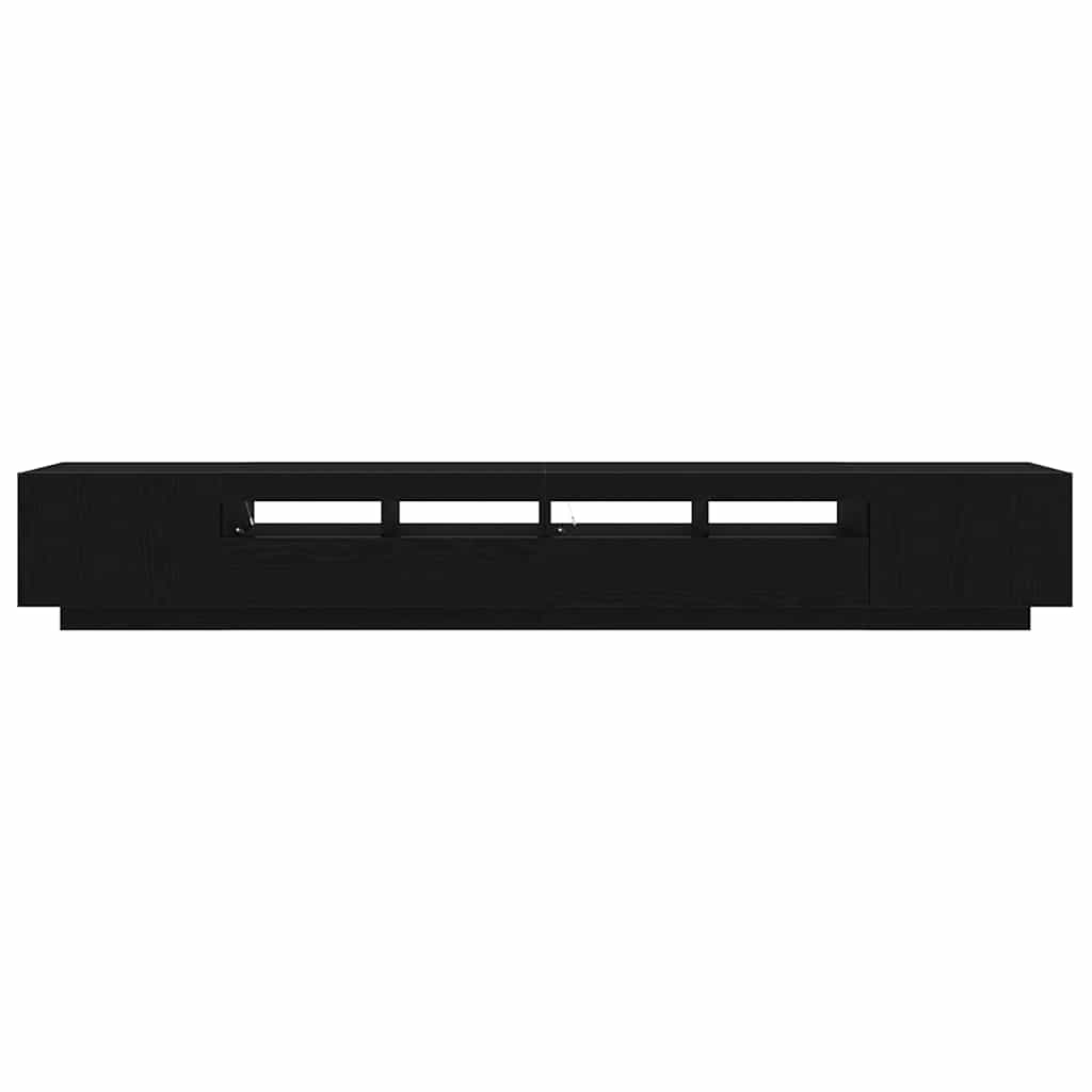 Conjunto de mueble de TV 3 pcs Negro 260 x 35 x 40 cm