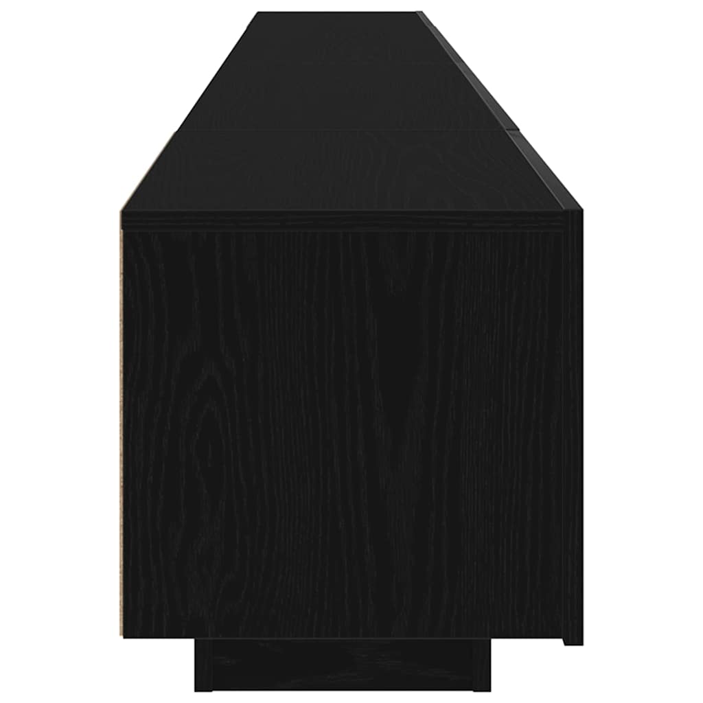 Conjunto de mueble de TV 3 pcs Negro 260 x 35 x 40 cm