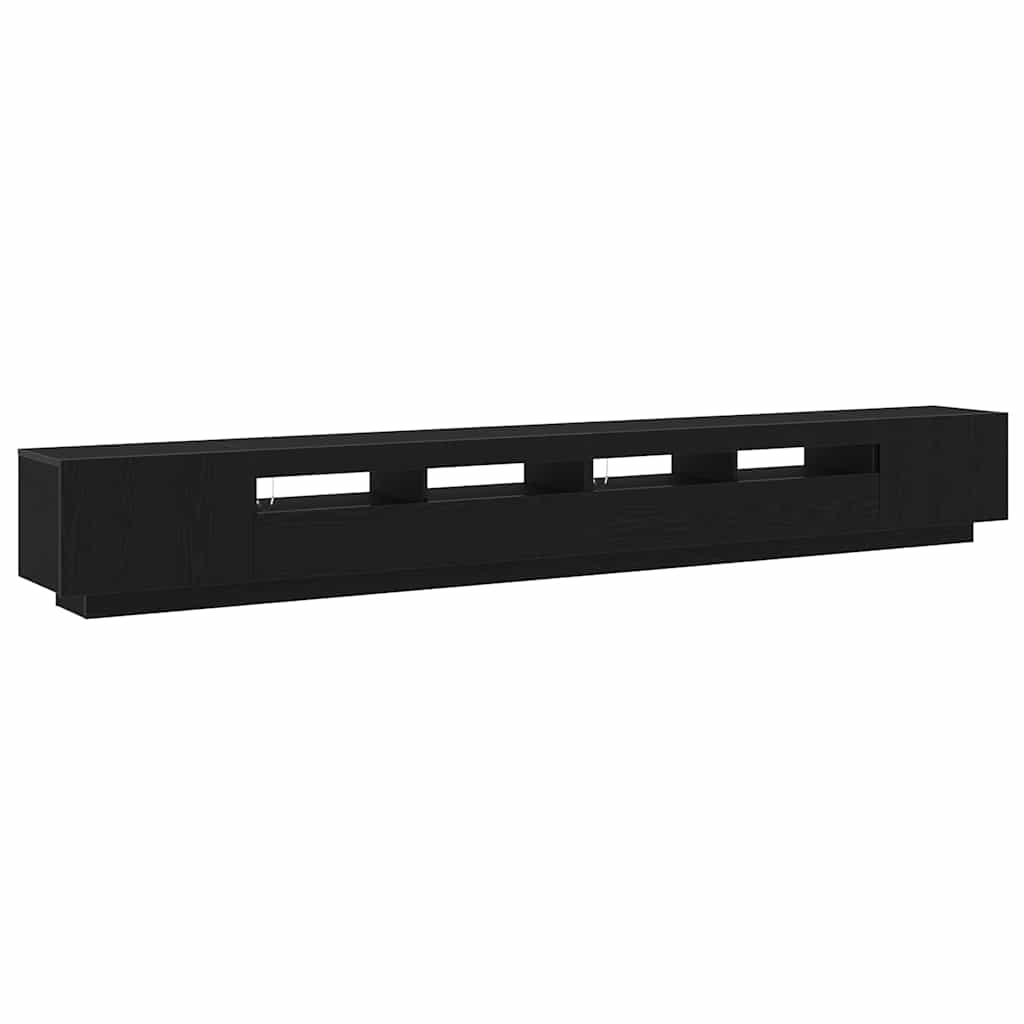 Conjunto de mueble de TV 3 pcs Negro 300 x 35 x 40 cm