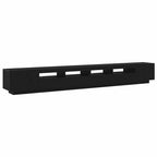 Conjunto de mueble de TV 3 pcs Negro 300 x 35 x 40 cm