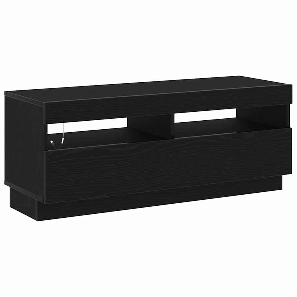 Conjunto de mueble de TV 3 pcs Negro 300 x 35 x 40 cm