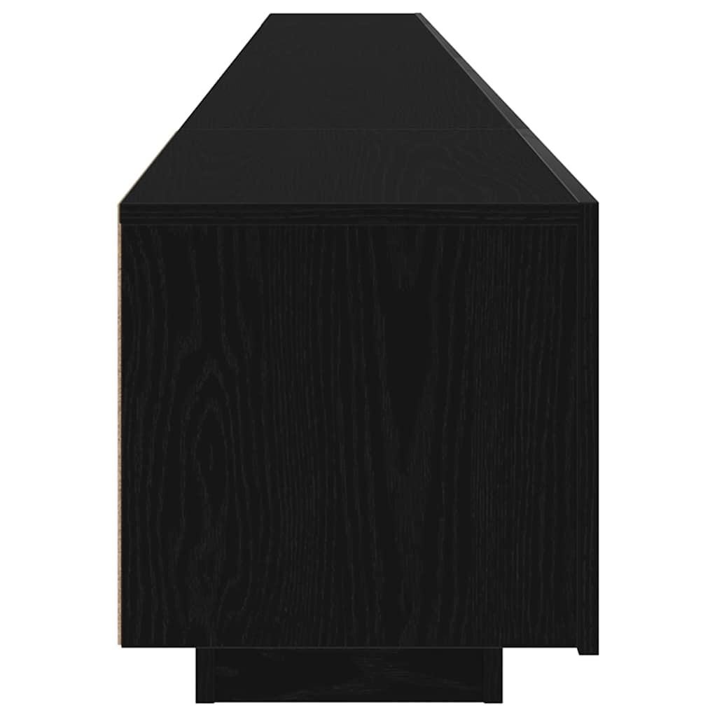 Conjunto de mueble de TV 3 pcs Negro 300 x 35 x 40 cm