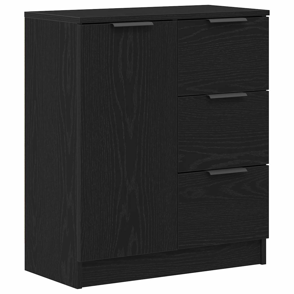 Aparador Roble Negro 120 x 30 x 70 cm Madera de ingeniería