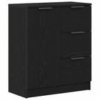 Aparador Roble Negro 120 x 30 x 70 cm Madera de ingeniería