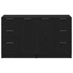 Aparador Roble Negro 120 x 30 x 70 cm Madera de ingeniería