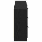 Aparador Roble Negro 120 x 30 x 70 cm Madera de ingeniería