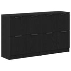 Aparador 2 pcs Roble Negro 60 x 30 x 70 cm Madera de ingeniería