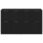Aparador 2 pcs Roble Negro 60 x 30 x 70 cm Madera de ingeniería