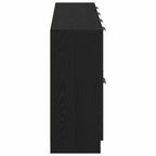 Aparador 2 pcs Roble Negro 60 x 30 x 70 cm Madera de ingeniería
