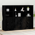 Aparador alto Roble Negro 132 x 35,5 x 103,5 cm