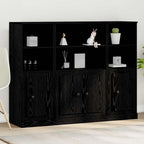 Aparador alto Roble Negro 132 x 35,5 x 103,5 cm