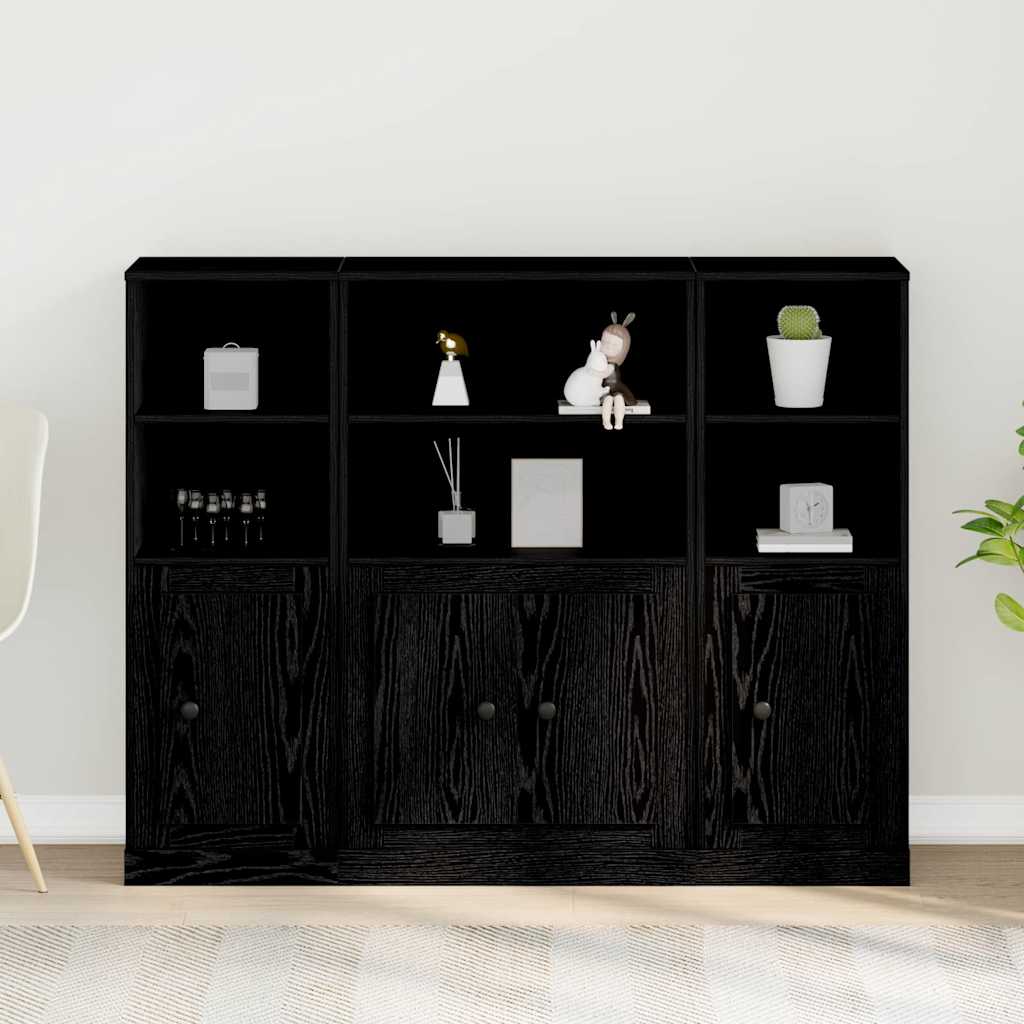 Aparador alto Roble Negro 132 x 35,5 x 103,5 cm