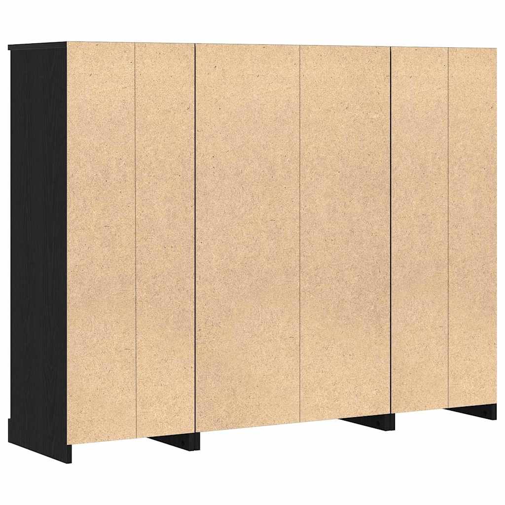 Aparador alto Roble Negro 132 x 35,5 x 103,5 cm