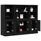 Aparador alto Roble Negro 132 x 35,5 x 103,5 cm