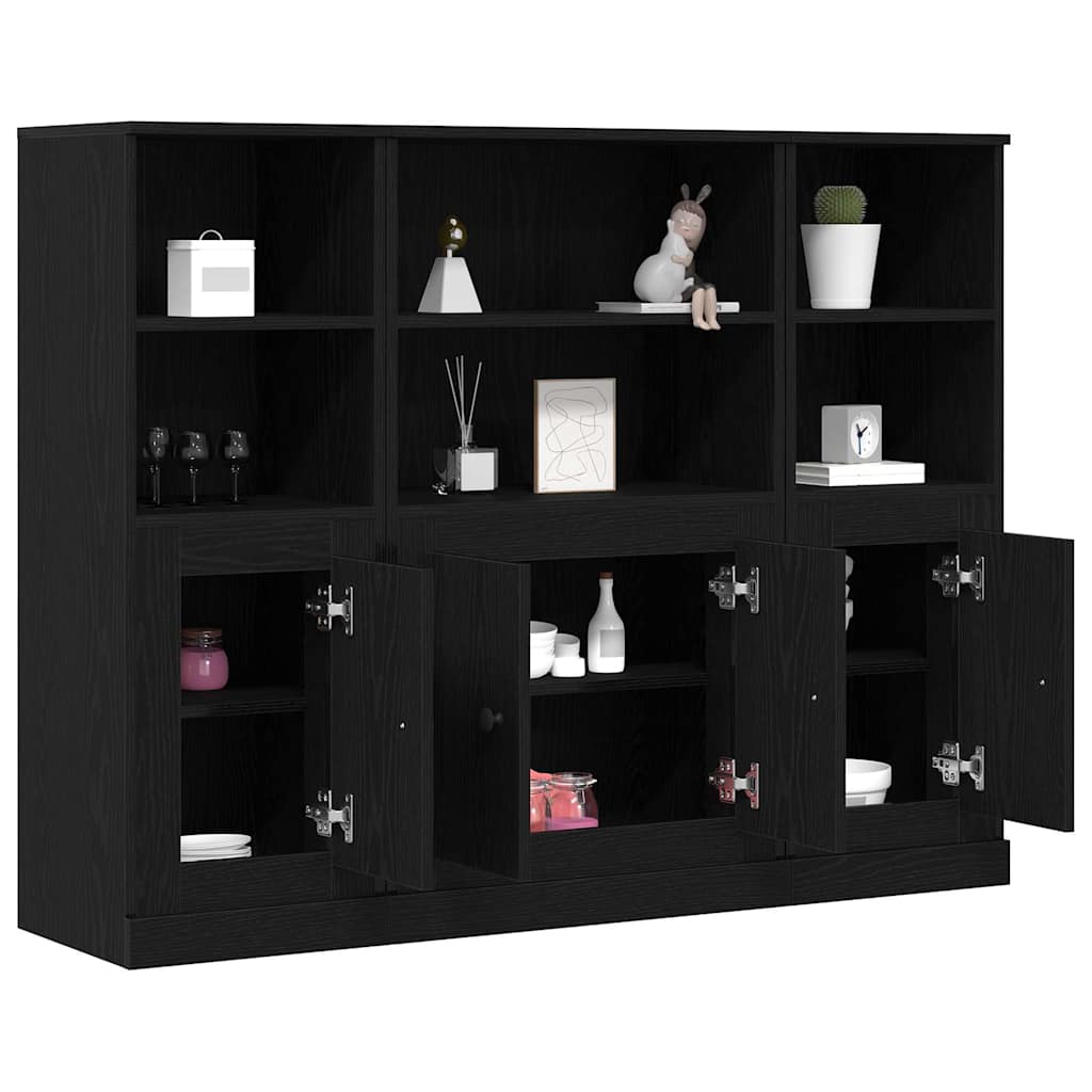 Aparador alto Roble Negro 132 x 35,5 x 103,5 cm