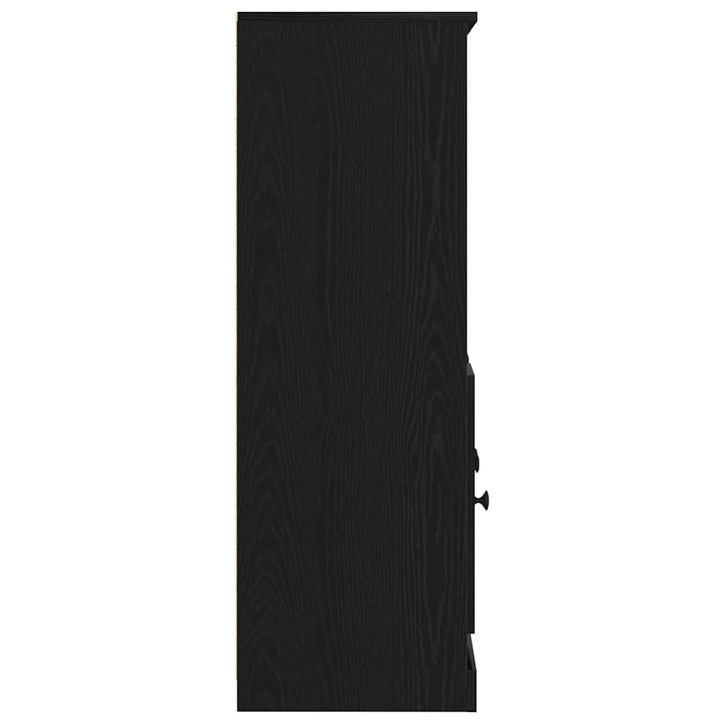 Aparador alto Roble Negro 132 x 35,5 x 103,5 cm