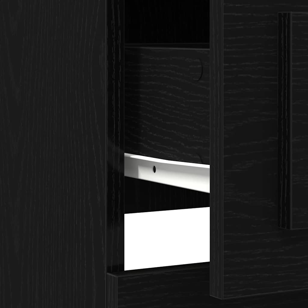 Highboard con cajón Roble Negro 132 x 35.5 x 103.5 cm