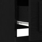 Highboard con cajón Roble Negro 132 x 35.5 x 103.5 cm