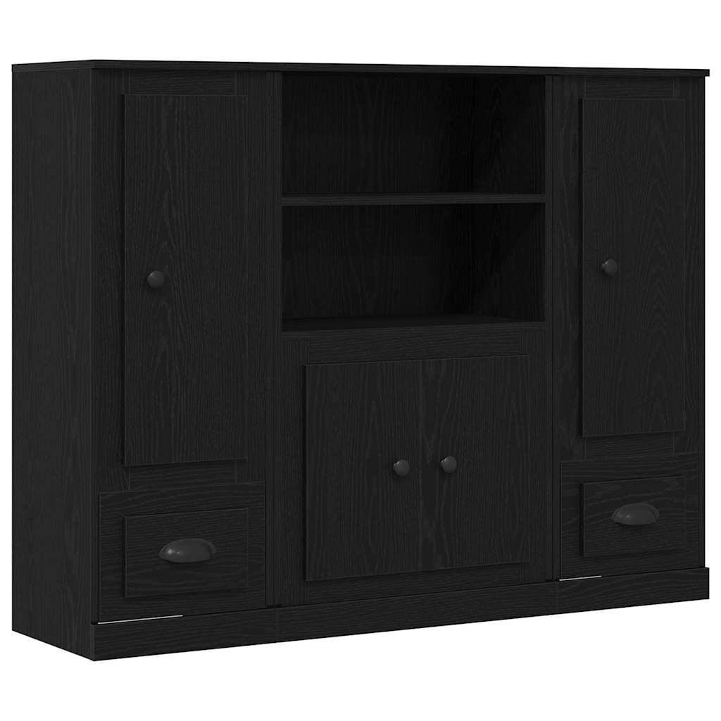 Highboard con cajón Roble Negro 132 x 35.5 x 103.5 cm