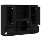 Highboard con cajón Roble Negro 132 x 35.5 x 103.5 cm