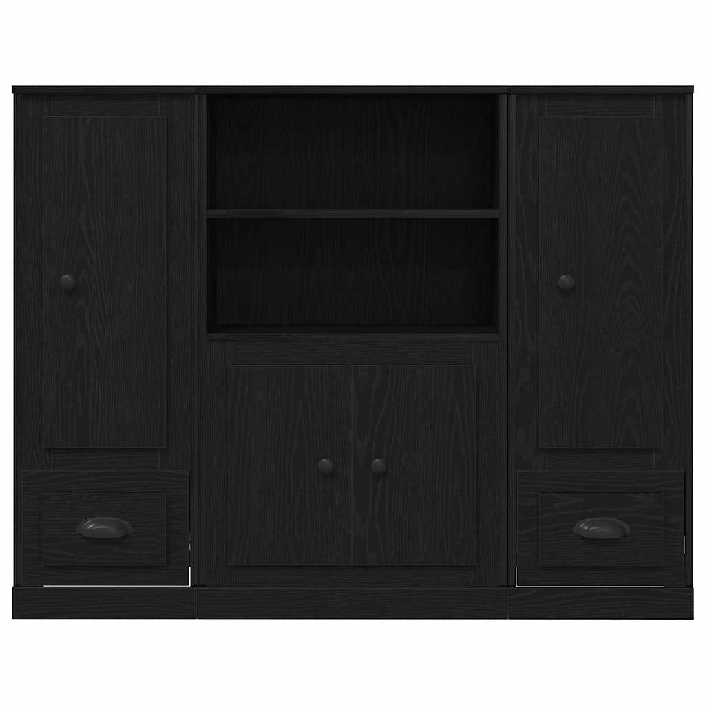 Highboard con cajón Roble Negro 132 x 35.5 x 103.5 cm