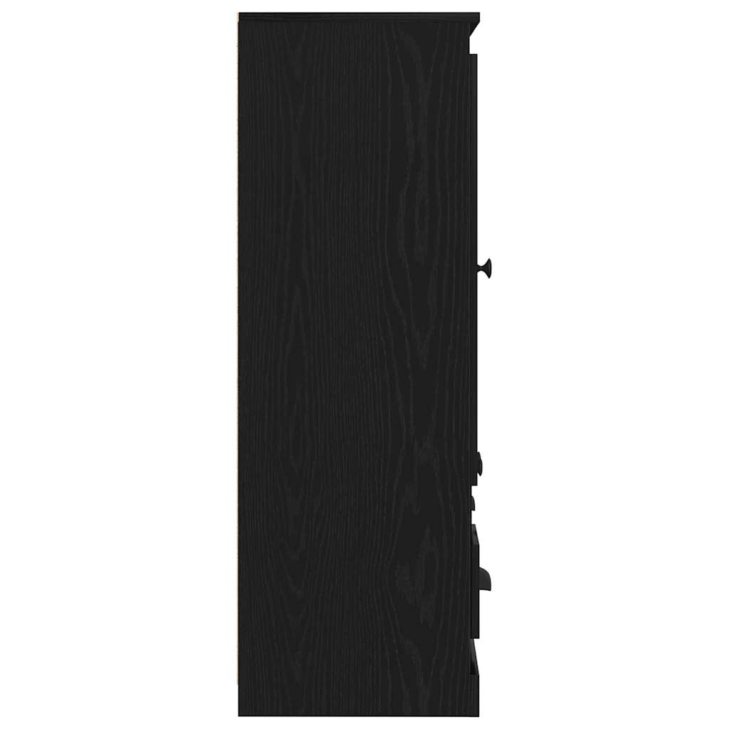 Highboard con cajón Roble Negro 132 x 35.5 x 103.5 cm