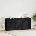 Aparador Roble Negro 160 x 33 x 70 cm Madera de ingeniería