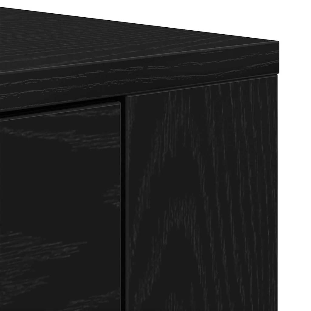 Aparador Roble Negro 240 x 33 x 70 cm Madera de ingeniería
