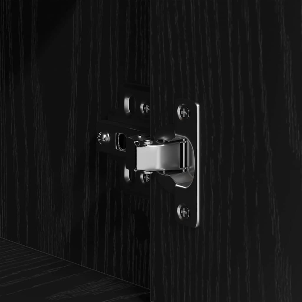 Aparador Roble Negro 240 x 33 x 70 cm Madera de ingeniería