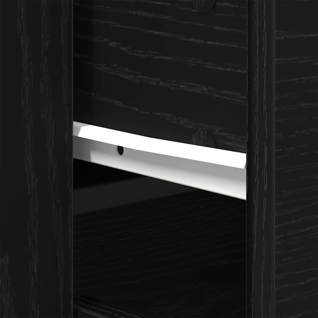 Aparador Roble Negro 240 x 33 x 70 cm Madera de ingeniería