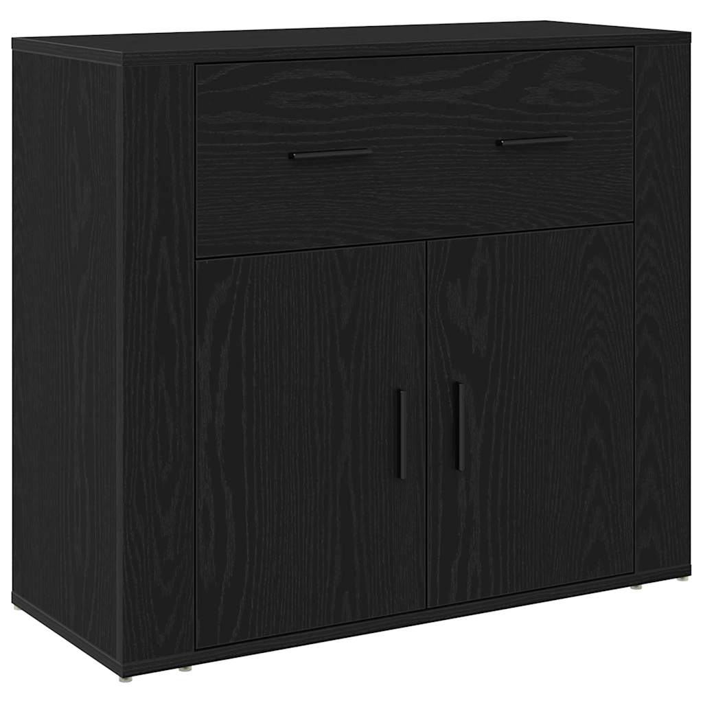 Aparador Roble Negro 240 x 33 x 70 cm Madera de ingeniería