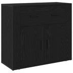 Aparador Roble Negro 240 x 33 x 70 cm Madera de ingeniería