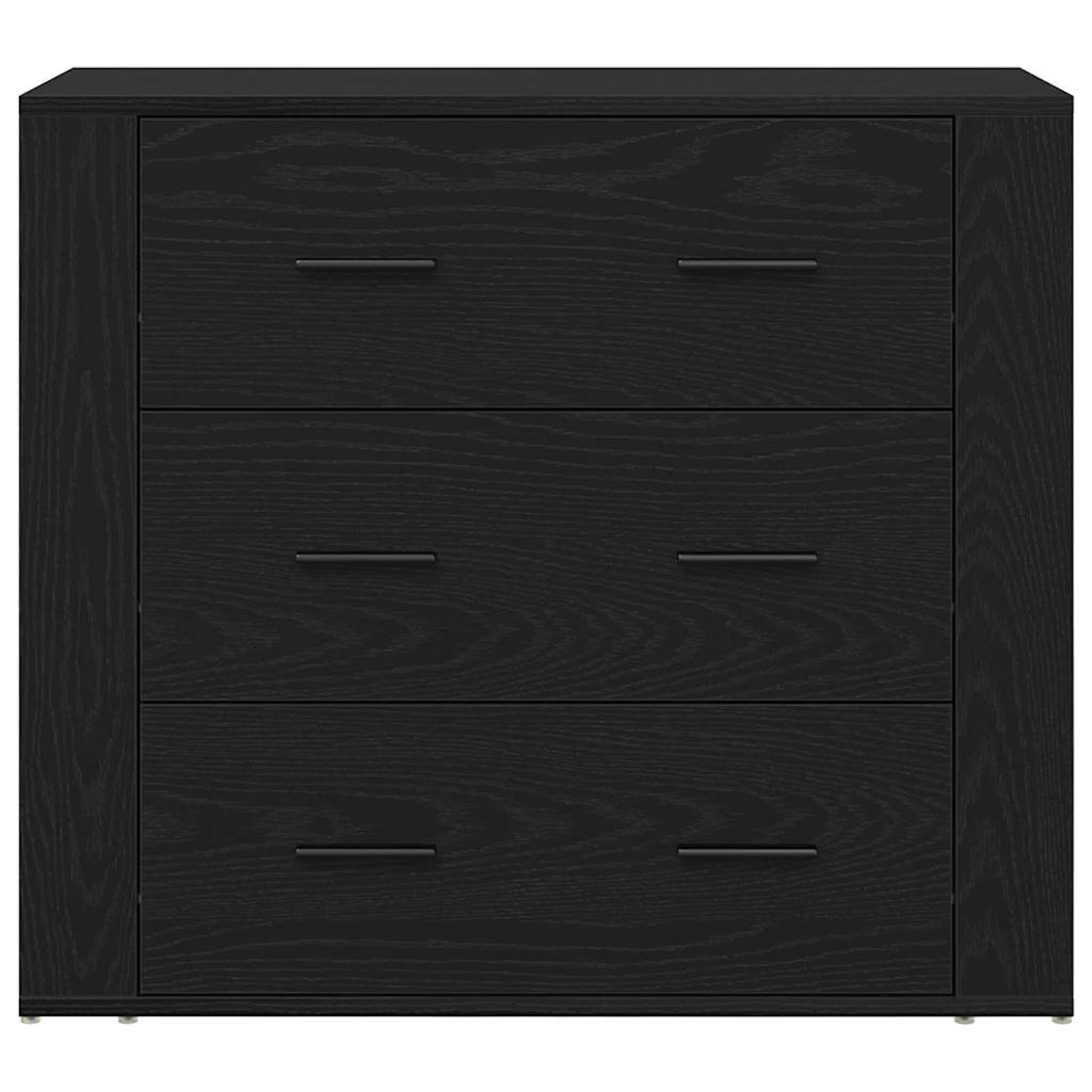 Aparador Roble Negro 240 x 33 x 70 cm Madera de ingeniería