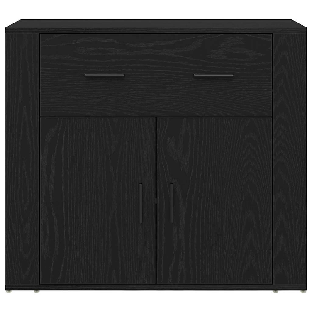 Aparador Roble Negro 240 x 33 x 70 cm Madera de ingeniería