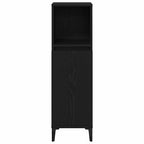 Juego de muebles de baño Montaje en la pared 3 pcs Roble Negro