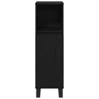 Juego de muebles de baño Montaje en la pared 3 pcs Roble Negro