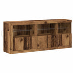 Aparador LED Madera vieja 162 x 37 x 67 cm Madera de ingeniería
