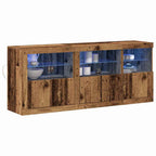 Aparador LED Madera vieja 162 x 37 x 67 cm Madera de ingeniería