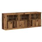 Aparador LED Madera envejecida 181 x 37 x 67 cm